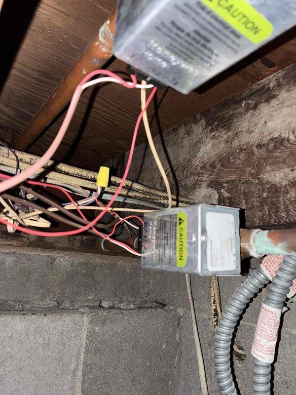 Responded to service call for a multi-zone boiler system with temperature control issues. Customer reported one of three thermostats causing excessive heating. Inspected electrical connections in crawl space, focusing on control modules and wiring between zones. Performed system flush to remove potential sediment buildup affecting proper operation. Adjusted thermostat calibration to resolve the overheating condition.