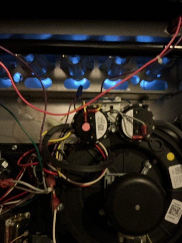 Responded to no-heat call for furnace displaying error code 911. Upon inspection, found issues with the ignition system. Inspected and tested internal components including the control board, flame sensor, and igniter assembly. Repaired faulty connections, replaced igniter, and reset system. Unit is now operating correctly with proper heat output.
