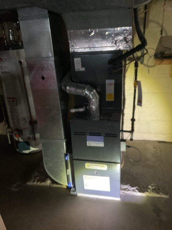 Responded to recurring no-heat service call for a furnace that repeatedly shuts down after completing heating cycles, requiring manual reset. Inspected system components including flame sensor which customer had previously cleaned. Identified and corrected issue with flame rectification circuit causing safety lockout after cycle completion. Verified proper operation through multiple test cycles with no further shutdowns.