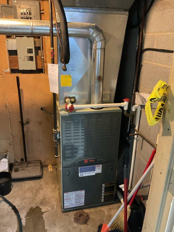 Performed routine heating maintenance on two systems. Inspected furnace, ductwork, and electrical connections for proper operation. Customer requested quote for replacement of existing Honeywell thermostat, which is currently functional but outdated.