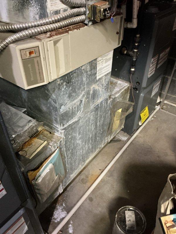Performed scheduled heating maintenance on dual HVAC systems. Corrected improper pitch on condensate drain line to ensure proper drainage and prevent water damage. Inspected electrical components and connections for safety and proper operation.