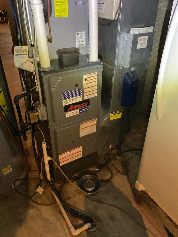 Responded to no heat service call on system previously serviced on 12/29. Diagnosed electrical issue within the furnace control board, identified by illuminated fault LEDs on the circuit board. Replaced faulty control board and verified proper system operation through complete heating cycle test. System now functioning normally with consistent heat output.