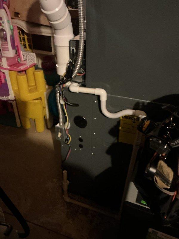 Responded to customer report of humidifier malfunction. Upon inspection of the basement HVAC system, diagnosed issues with the humidifier unit connected to the ductwork. Performed necessary adjustments and verified proper operation of the humidifier system before completing service.