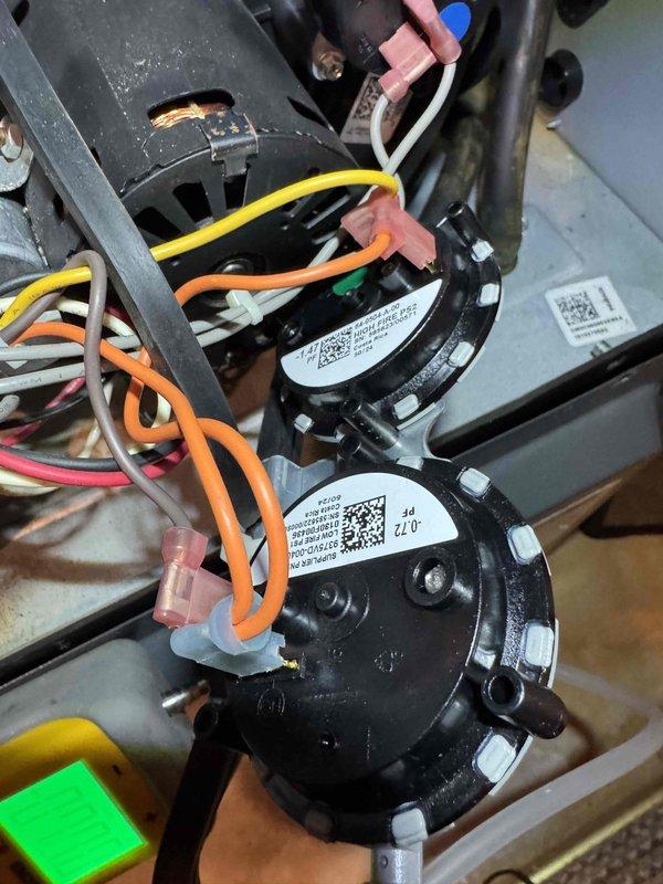 Diagnosed no-heat complaint by performing electrical diagnostic testing on pressure switches and control board. Checked voltage at gas valve assembly and verified proper operation of ignition sequence. System restored to normal operation after resolving faulty electrical connection.