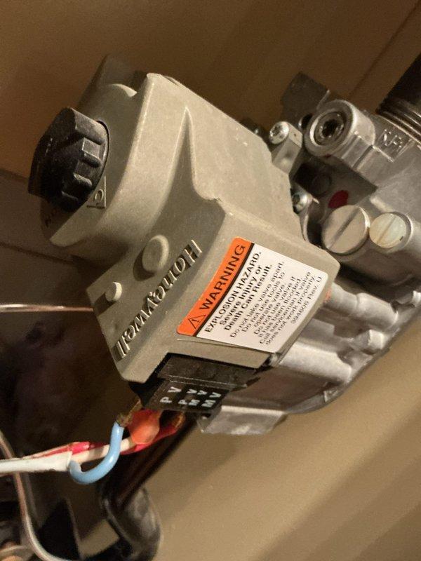 Performed comprehensive boiler tune-up service, including inspection and testing of the Honeywell gas valve control assembly. Conducted electrical diagnostics with clamp meter, confirming proper voltage readings of 11.23V across control circuitry. All components inspected for proper operation and safety compliance.