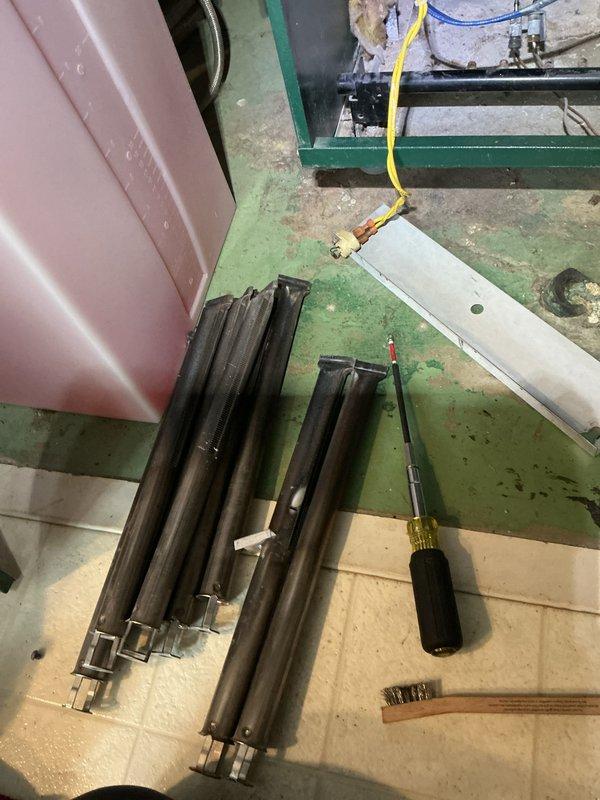 Performed routine maintenance on Williamson water boiler system. Inspected primary components including circulation pump, copper piping, and control valves. Disassembled and cleaned heat exchanger tubes to ensure optimal heat transfer and system efficiency.