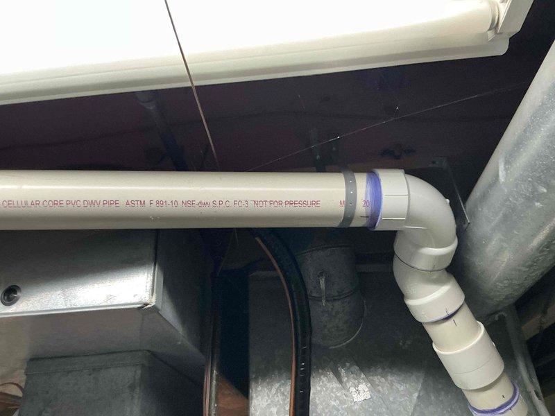 Diagnosed American Standard furnace with cracked heat exchanger, requiring replacement. Documented existing system components including PVC venting infrastructure and Honeywell control unit. Presented replacement options for furnace and potentially complete HVAC system to address safety concerns.