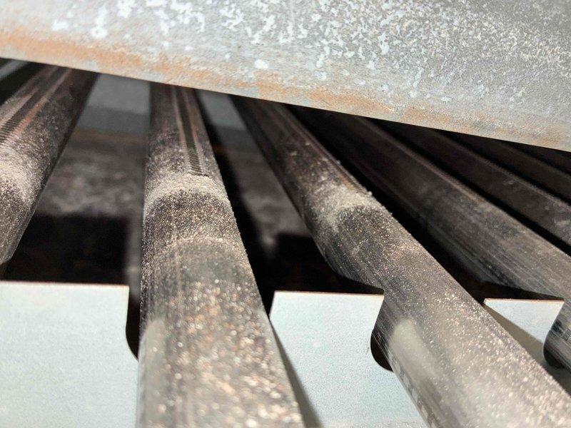 Performed scheduled boiler maintenance service. Inspected system components including copper piping connections and condensate lines. Noted significant dust accumulation on heat exchanger tubes and metal components requiring cleaning to maintain optimal system efficiency and prevent potential operational issues.