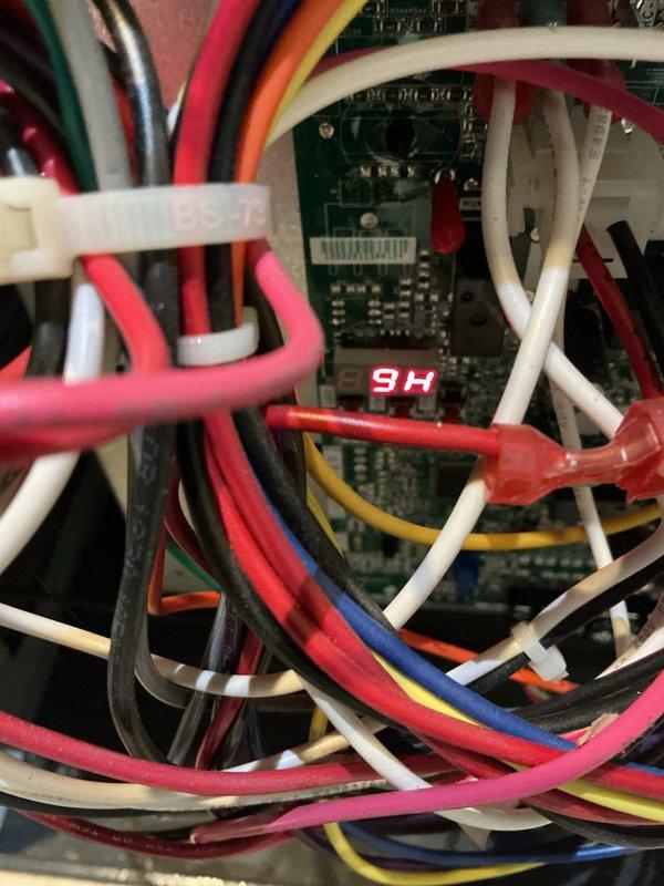 Responded to no-heat call for furnace with ignition failure. Diagnosed H5 error code on control board indicating pressure switch open or ignition failure. Rewired loose connections at the pressure switch assembly and verified proper operation of inducer motor. System now functioning correctly with normal ignition sequence and heat output.