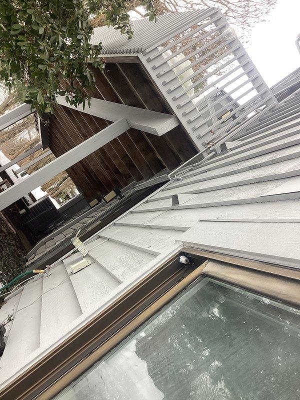 Responded to service call regarding bathroom exhaust fan requiring replacement. Upon inspection of the accessible drop ceiling area, evaluated the existing ventilation system and completed necessary repairs to restore proper exhaust function. Documented condition with photos showing the ceiling access area and exterior vent termination point.