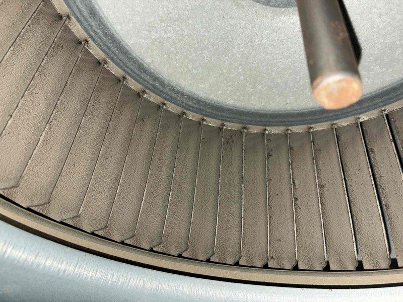 Performed routine heating tune-up including electrical system diagnostics with voltage testing of the HVAC unit terminals (readings: 0.9/172V). Inspected heat exchanger fins and copper tubing for proper condition, with no significant corrosion or damage observed. System verified operational with standard maintenance completed.