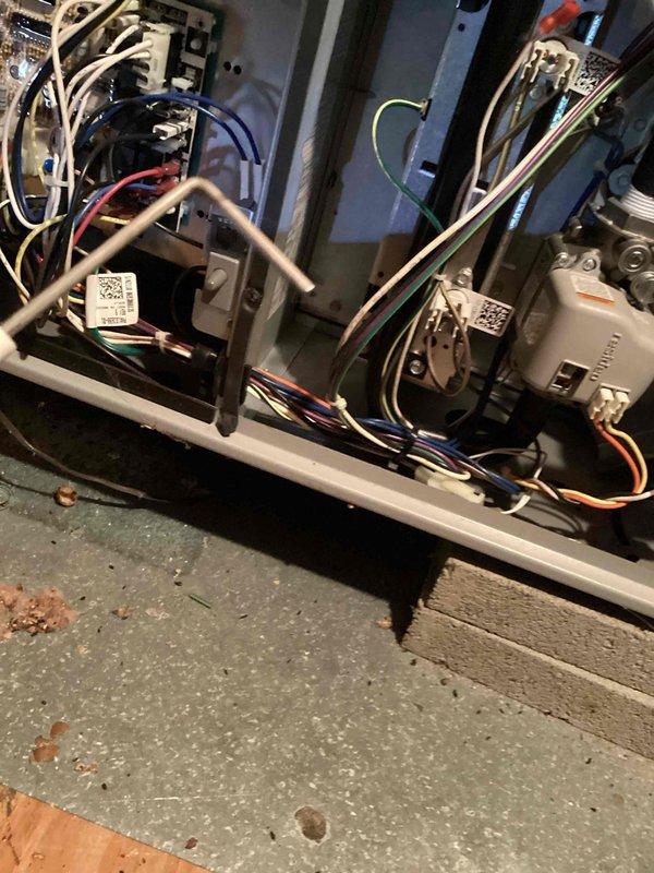 Performed routine tune-up on two furnace systems for customer, including detailed electrical diagnostic testing with multimeter to verify proper voltage readings across components. Conducted thorough inspection of interior components including circuit boards, wiring connections, and blower assembly. Unit in attic above garage received special attention as requested. All systems functioning within normal parameters with no significant issues detected.