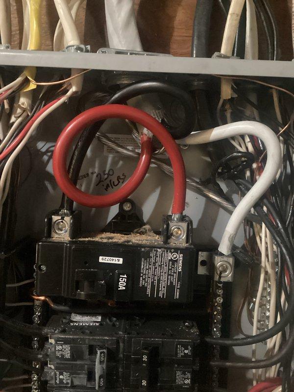 Installed a 24kW Generac whole home generator with extended warranty. Completed electrical connections through the main panel, installing a 150A breaker with proper wiring. Mounted junction box and routed necessary conduit with appropriate red, white, and black conductors for generator integration.