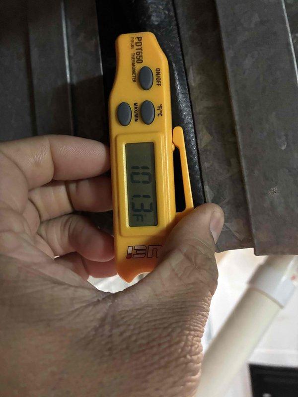 Performed scheduled monthly heating maintenance service on HVAC system. Conducted gas analysis with Testo 310, measuring CO levels at 12.7 ppm, and verified differential pressure readings of 13.9 using UEI PD650 meter. All measurements within acceptable operating parameters.