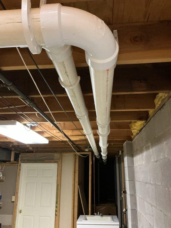 Performed diagnostic assessment on furnace system due to insufficient heating output. Inspected PVC exhaust/intake venting system in basement for proper installation and airflow. Identified and corrected connection issues with the venting pipes to ensure proper combustion air exchange, resolving the temperature regulation problem.