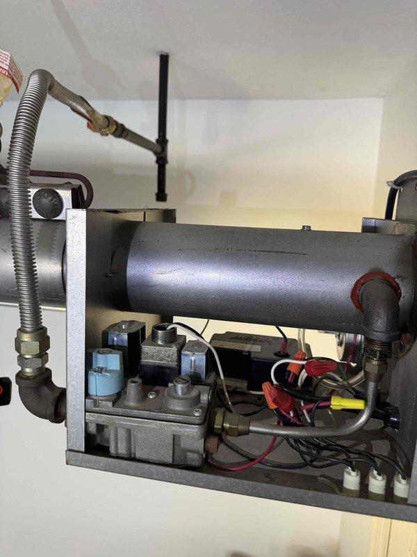 Responded to service call regarding unusual odor from furnace. Conducted diagnostic inspection of gas valve assembly and electrical connections. Identified and resolved minor gas leak at the flexible gas line connection, which was causing the reported smell.