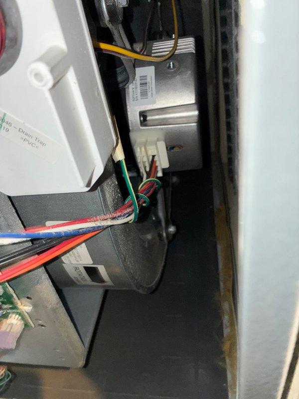Performed scheduled maintenance on residential heating system, including diagnostic testing of furnace controls and electrical components. Inspected internal wiring connections and drain assembly for proper operation, with all components found to be functioning within manufacturer specifications.