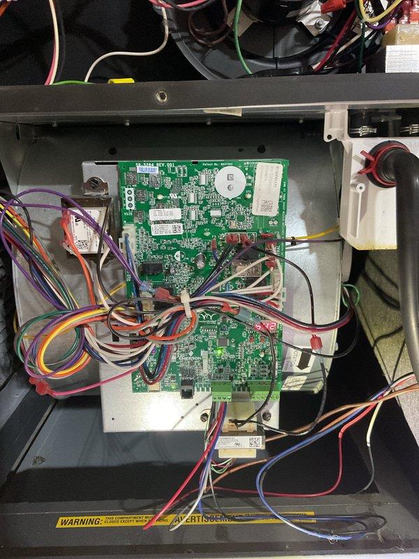Completed warranty service to replace faulty pressure switch and performed comprehensive furnace maintenance including filter inspection and control board examination. Verified proper system operation after installation with all electrical connections secure and functioning correctly.