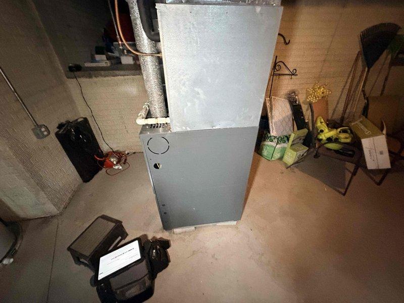 Responded to no-heat call for aging HVAC system that was cycling on and off with cool air output. Diagnostic testing revealed faulty limit switch causing improper cycling. Replaced limit switch, cleaned flame sensor, and verified proper ignition sequence and heat output before completing service.