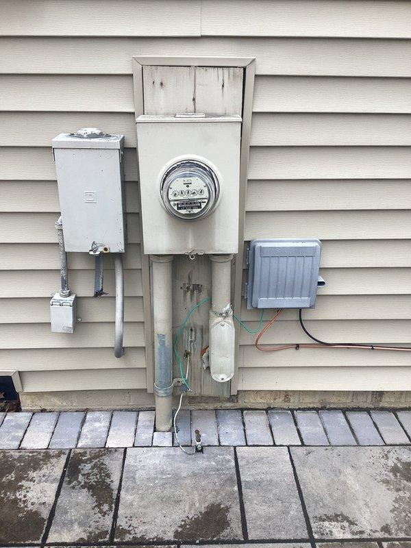 Performed site evaluation for whole home generator installation, including assessment of existing electrical service equipment and meter configuration. Inspected current outdoor space for optimal generator placement near existing Carrier HVAC unit. Documented property conditions and measurements to prepare comprehensive estimate for customer.