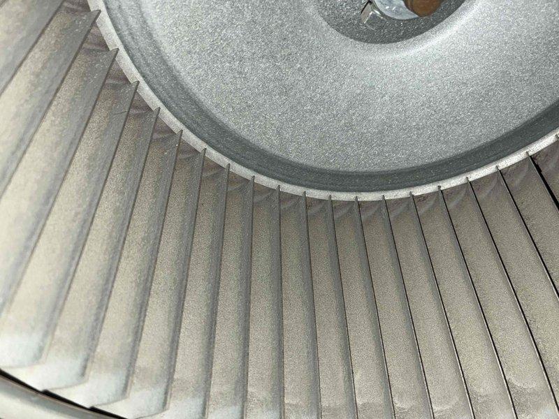 Performed routine heating maintenance on an aging system (10+ years old). Conducted combustion analysis with Testo 310 analyzer, measuring flue temperature at 131° with carbon monoxide levels at 18 ppm, which falls within acceptable parameters. Visual inspection of heat exchanger revealed normal condition with no signs of deterioration or cracks in the fins.