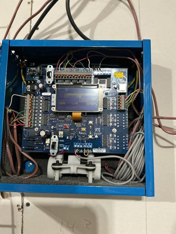 Responded to a no-heat call for a furnace system less than 5 years old where the blower was operational but no heat was being produced. Diagnostic inspection revealed a faulty control board, evidenced by error codes on the LCD display. Replaced the defective circuit board, reconnected all wiring harnesses, and verified proper system operation with successful ignition and heat output.