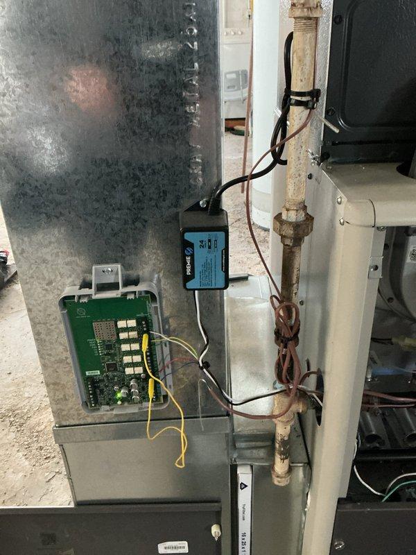 Responded to service call for thermostat displaying "memory full" error code. Successfully performed factory reset of the thermostat and assisted with proper reconfiguration of settings. Inspected associated Aprilaire whole-home humidifier and HVAC system connections to ensure proper functionality.