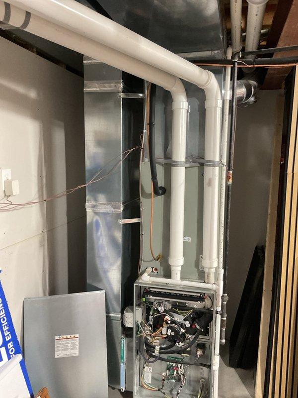 Responded to no-heat call for a 10+ year old system where customer reported blower motor failure. Upon inspection of the furnace, found faulty control board preventing proper ignition sequence. Replaced control board, tested all connections, and verified proper system operation through complete heating cycle.