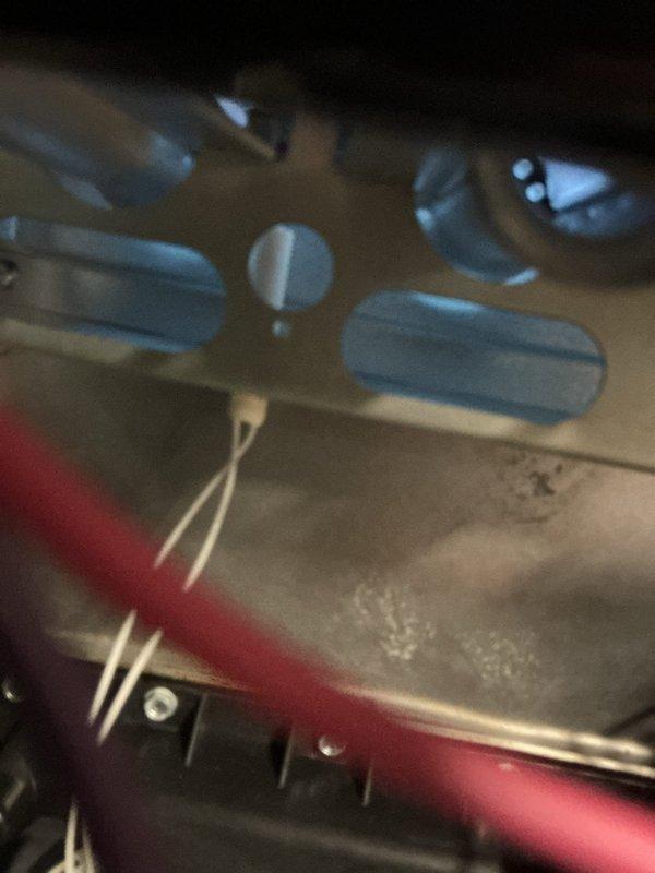 Performed annual SPP maintenance on furnace. Inspected control panel components including control knob and blue switches. Examined electrical connections to pressure switches with focus on wire integrity. System appears to be operating normally with no visible issues in the burner assembly or heat exchanger.