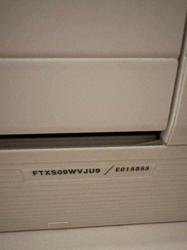 Successfully replaced a faulty condensate pump on a Daikin FTXS09WVJU9 mini split system under manufacturer's parts warranty. The wall-mounted indoor unit is now functioning properly with the new pump installed and the condensate drain line verified for correct operation.
