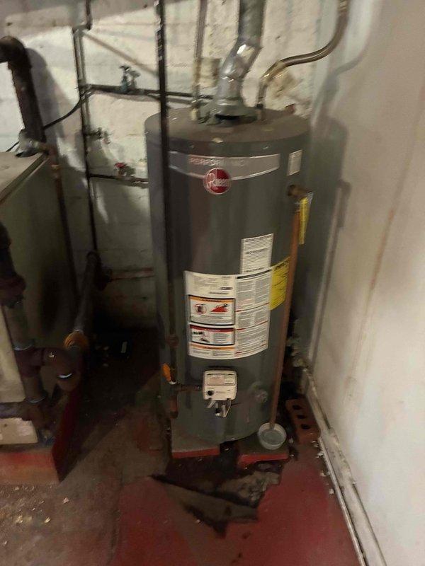 Performed routine maintenance on aging boiler system (10+ years old). Inspected radiators exhibiting noise issues including banging and hissing. Found significant corrosion on mounting brackets and connection points requiring cleaning and adjustment to reduce noise transmission through the heating system.