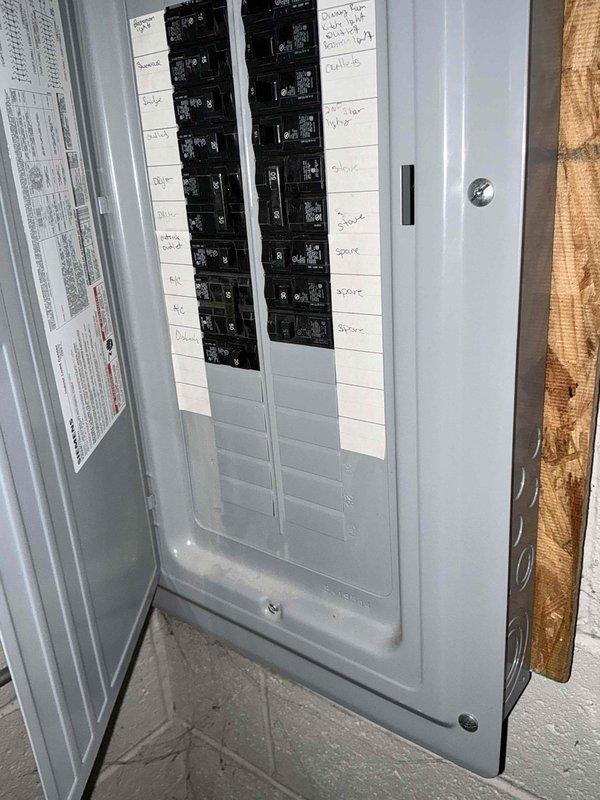 Performed assessment of existing HVAC system in basement mechanical room, including inspection of furnace unit with attached PVC ventilation piping and electrical connections at breaker panel. Documented current equipment condition and electrical service capacity to prepare replacement options for aging AC system. Completed comprehensive evaluation to determine appropriate sizing and compatibility requirements for new air conditioning installation.