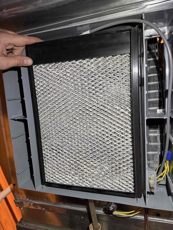 Performed scheduled return visit to replace feed tube and solenoid in HVAC system. Completed comprehensive cleaning service including air filter replacement and fan maintenance. System now functioning properly with all components successfully restored to optimal operating condition.