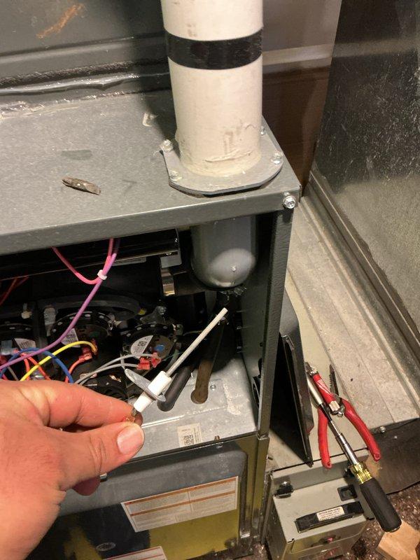 Performed routine maintenance on furnace system. Inspected heat exchanger, verified electrical connections, and conducted diagnostic testing with specialized tools. All components functioning within normal parameters with no issues detected.