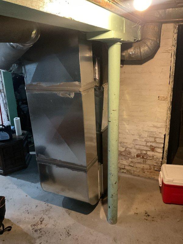 Performed first-year heating maintenance on Goodman system. Inspected internal electrical components, verifying proper wire connections and control functionality. Examined furnace installation in utility area, confirming appropriate ductwork connections and ventilation pathways.