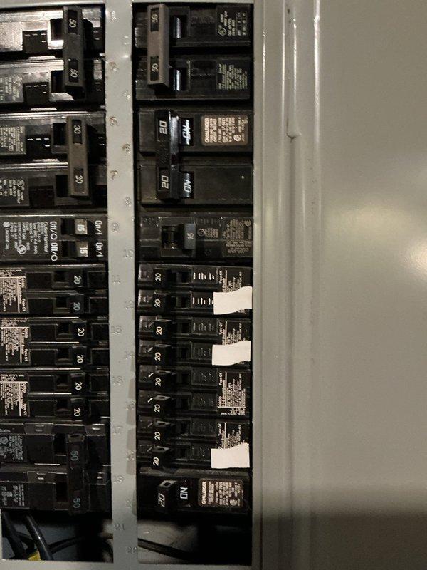 Completed installation of dedicated circuit for furnace in basement area. Ran new wiring through exposed ceiling joists, connecting to main electrical panel with appropriate circuit breaker. Labeled new circuit in panel for future reference.