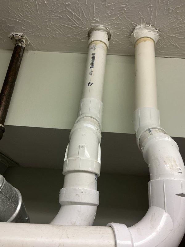 Completed warranty service to replace furnace door as requested. Inspected HVAC system components including ductwork connections and ventilation pipes. Changed customer-supplied air filter during visit as requested.