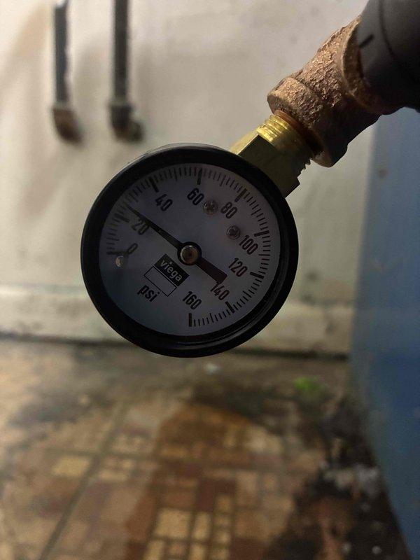 Conducted comprehensive pressure test on boiler system, confirming system pressure at approximately 75 PSI, which falls within acceptable operational parameters. Inspected associated piping infrastructure, noting oxidation and corrosion at connection points that will require monitoring during future maintenance visits.