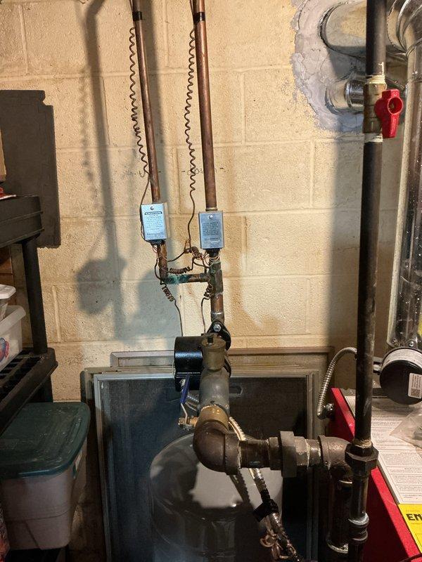 Performed routine boiler maintenance, inspecting control board connections and verifying proper wiring configuration. Examined gas valve assembly and heat exchanger tubes for optimal functionality. Inspected plumbing connections including copper pipes, valves, and fittings for leaks or abnormalities; all components found in good working order.