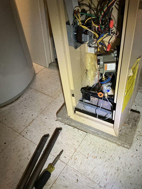 Performed scheduled maintenance service on multiple heating systems including two furnaces and one boiler. Conducted operational performance procedure (OPP) on the boiler system. Inspected electrical control panel components and connections, checking wiring integrity and control board functionality. Examined basement mechanical room equipment including furnace/air handler unit, associated ductwork, and plumbing connections to ensure proper system operation.