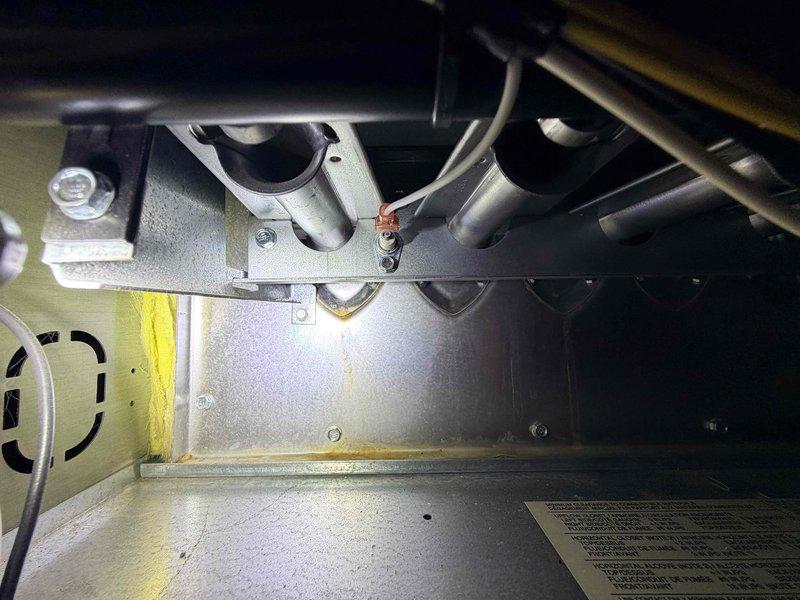 Performed routine heating maintenance on two furnace systems. Inspected interior components including heat exchanger, blower wheel assembly, and electrical connections for proper operation. Both units were functioning within normal parameters with no visible signs of deterioration or required repairs.