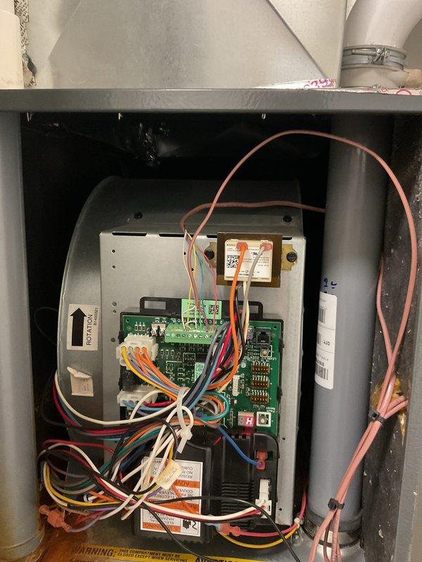 Performed scheduled heating maintenance service on system. Inspected and verified proper operation of HVAC components including control board, wiring connections, and electrical terminals. Replaced air filter with new HDX 14"x20" pleated filter, ensuring proper airflow through the system.