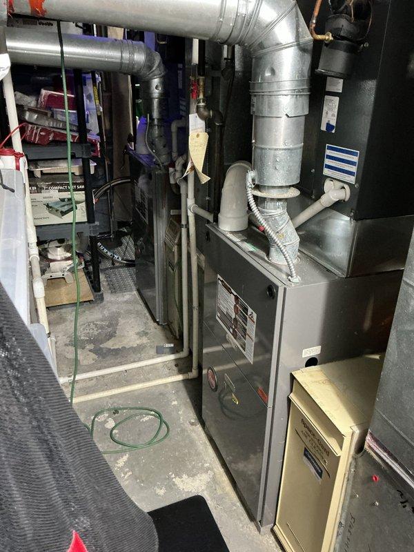 Performed scheduled maintenance on three residential heating units, including inspection of motor assembly, electrical connections, and ductwork system. Verified proper operation of all components and cleaned accumulated dust from mechanical parts. All systems functioning correctly with no identified issues.