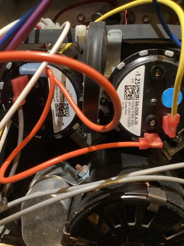 Performed scheduled preventive maintenance on heating system. Inspected furnace components including FASCO motor, electrical connections, and sensor assemblies. All wiring connections are secure and components appear to be in normal working condition with no visible damage.