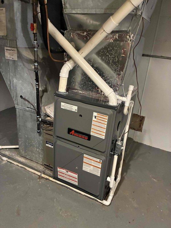 Completed installation of a new furnace system with proper gas line connections and PVC ventilation. Installed and configured an Aprilaire humidity control panel with digital display, connecting all necessary wiring. System was tested and is functioning at optimal performance levels.