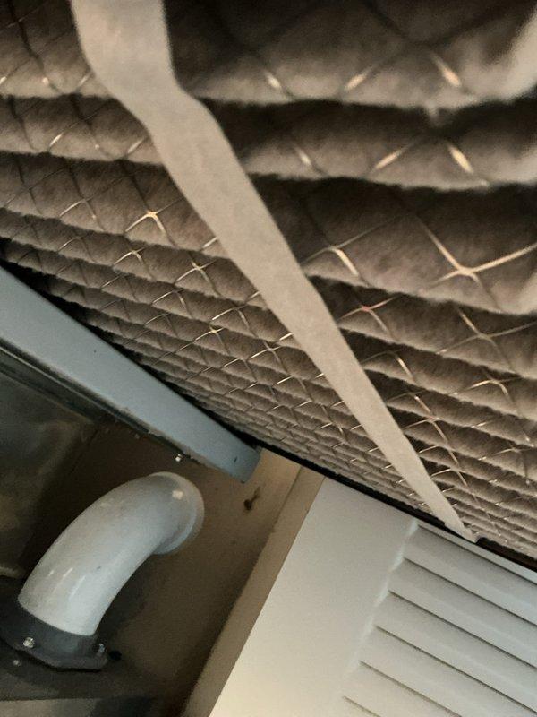 Performed scheduled heating system maintenance with inspection of furnace components. Removed and replaced dirty pleated air filters with new units, ensuring proper airflow through the system. Checked PVC condensate drainage system for proper installation and function.