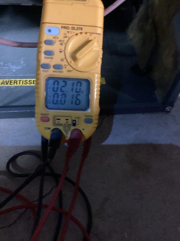 Performed scheduled heating maintenance service on furnace system. Conducted comprehensive electrical diagnostics using multimeter, verifying proper voltage readings at 0.210 and 0.016. All system parameters were found within normal operating specifications.