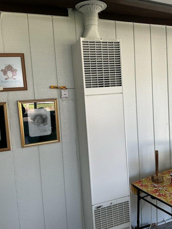 Responded to service call for thermostat communication failure with furnace. Diagnosed and restored connectivity between wall-mounted HVAC unit and thermostat control system. System now functioning properly with normal operation confirmed.