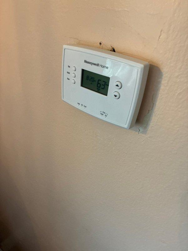 Performed comprehensive evaluation of existing HVAC system and provided customer with two separate quotations: one for furnace replacement options and another for a complete system upgrade including AC installation (add-on AC quote). Inspected electrical service entrance components and existing Honeywell thermostat (currently reading 63°F) to ensure compatibility with proposed equipment.
