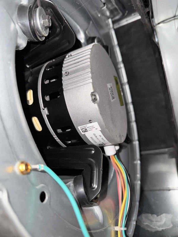 Performed comprehensive furnace tune-up including inspection of blower motor assembly with wiring harness and heat exchanger components. Verified proper operation of all mechanical systems, inspected refrigerant lines, and confirmed all electrical connections were secure. System is operating within normal parameters with no issues detected.